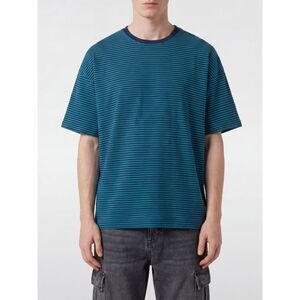 Howlin Men Howlin Striped Relaxed Fit T-Shirt In Cotton With Crew Neck